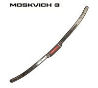 Накладка на задний бампер серебро красный лого для Москвич 3